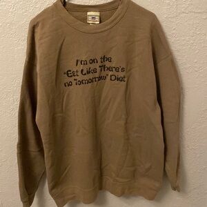 Brown Lee heavyweight authentic graphic sweater